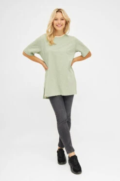 Derbe Robbenschnute Damen T-Shirt Hellgrün Laurel Green -Kleider Verkauf 14344 4 1280x1280