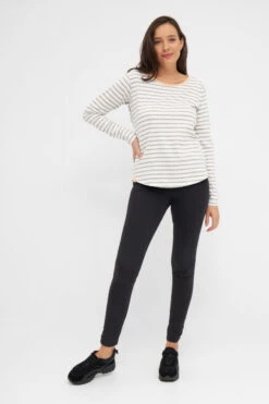 Derbe Robbenschnute Damen Langarmshirt Hellgrau Paloma Streifenshirt -Kleider Verkauf 14352 4 1280x1280