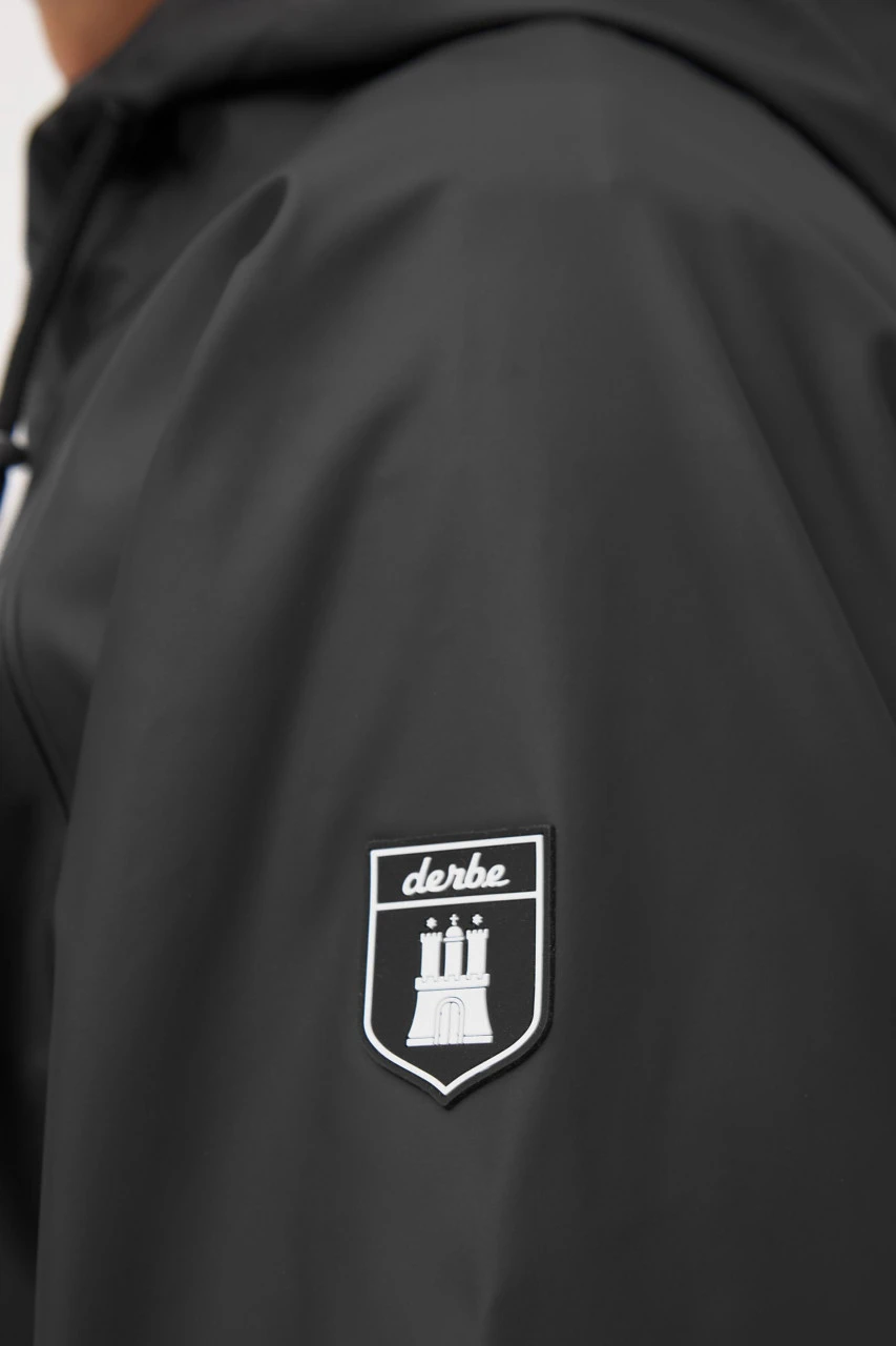 Derbe Traveby Phantom Herren Friesennerz Schwarz Regenmantel Kord 7 Derbe Traveby Phantom Herren Friesennerz Schwarz Regenmantel Kord - Image 5