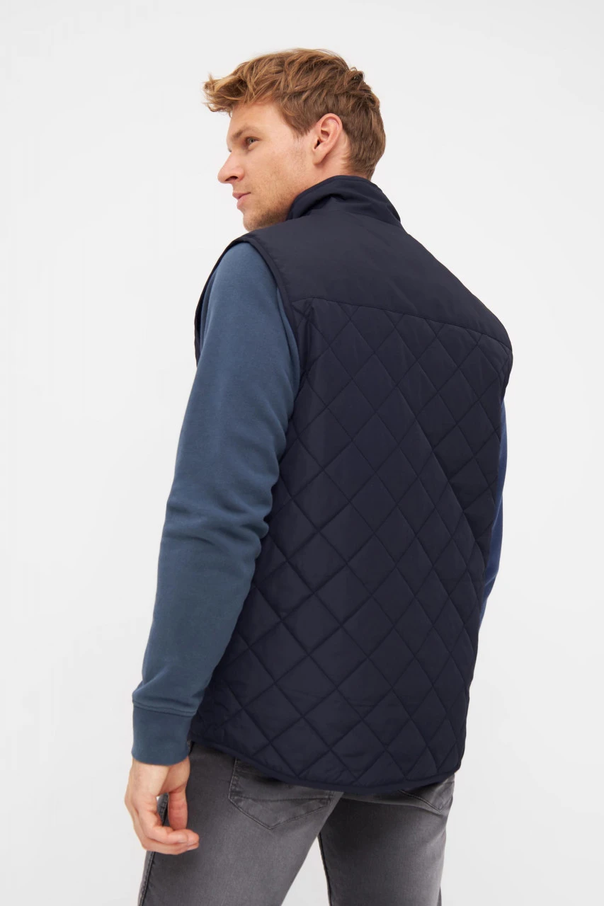 Derbe Quiltby Navy Herren Steppweste Blau Übergangsjacke 6 Derbe Quiltby Navy Herren Steppweste Blau Übergangsjacke - Image 4