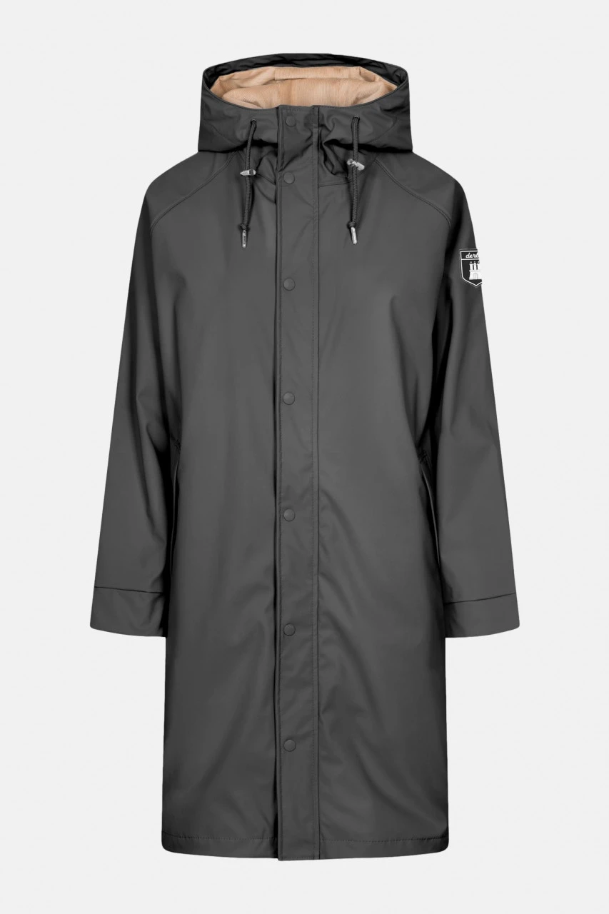 Derbe Wittby Phantom Damen Regenjacke Schwarz Beige 3 Derbe Wittby Phantom Damen Regenjacke Schwarz Beige