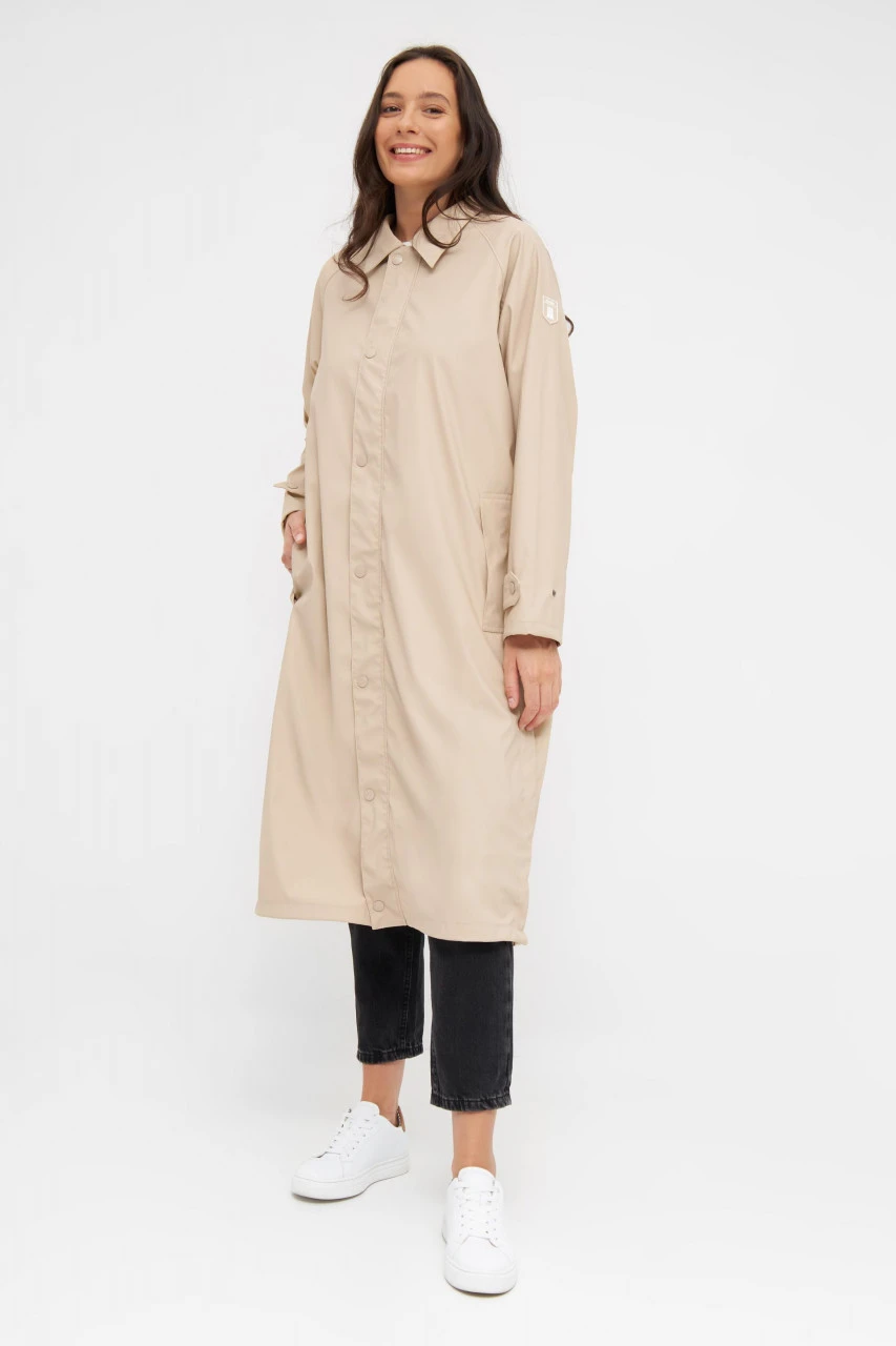 Derbe Trenchby Semolina Damen Regenjacke Beige Trenchcoat 5 Derbe Trenchby Semolina Damen Regenjacke Beige Trenchcoat - Image 3