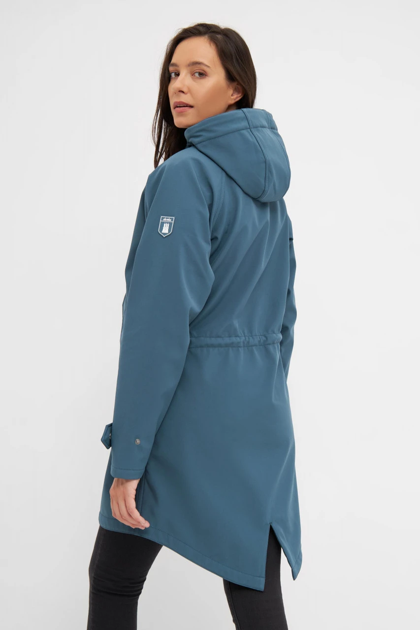 Derbe Island Friese Orion Blue Damen Softshelljacke Blau Nachhaltig 5 Derbe Island Friese Orion Blue Damen Softshelljacke Blau Nachhaltig - Image 3