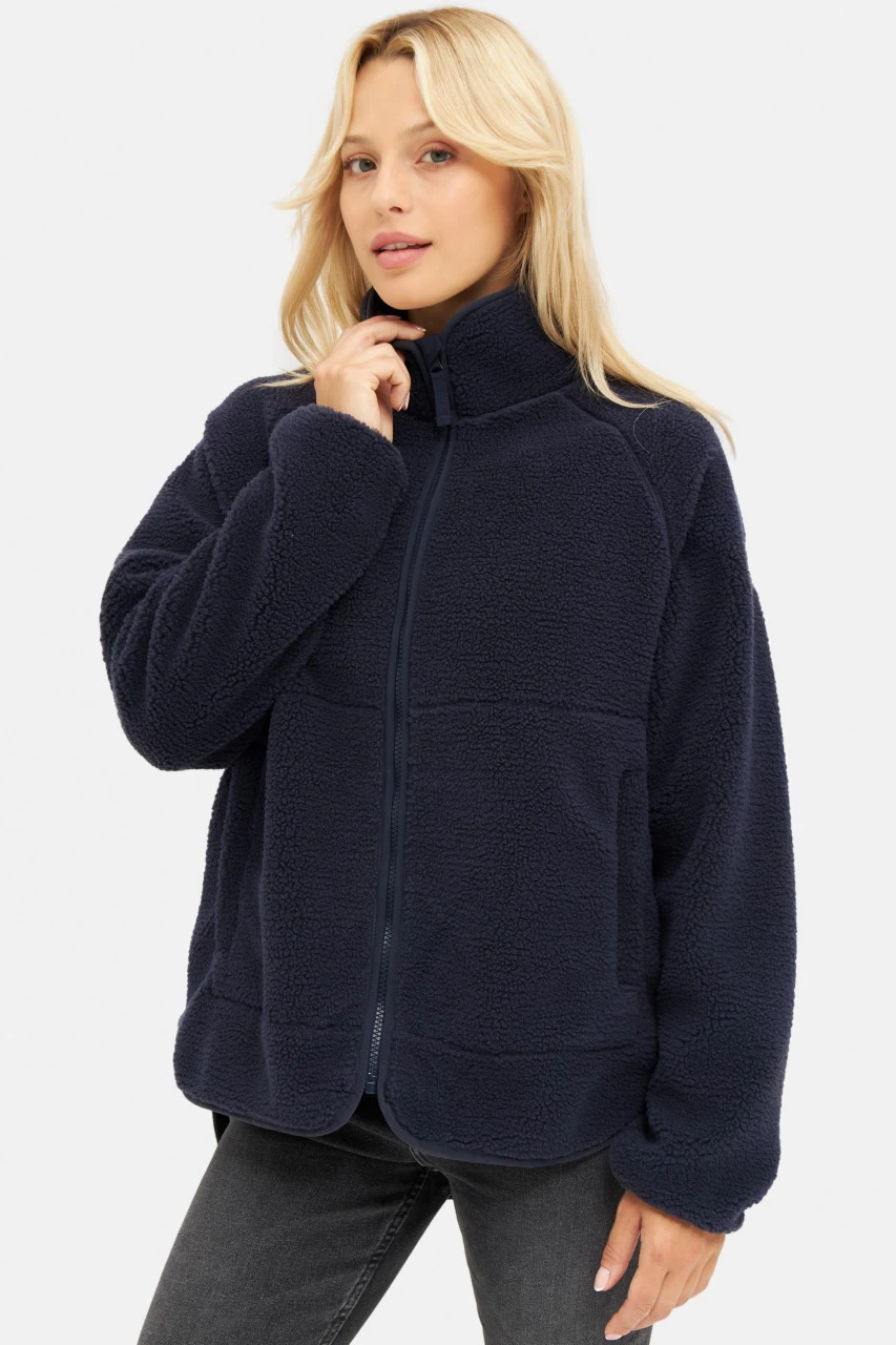 Derbe Kuschelby Navy Damen Fleecejacke Dunkelblau 4 Derbe Kuschelby Navy Damen Fleecejacke Dunkelblau - Image 2
