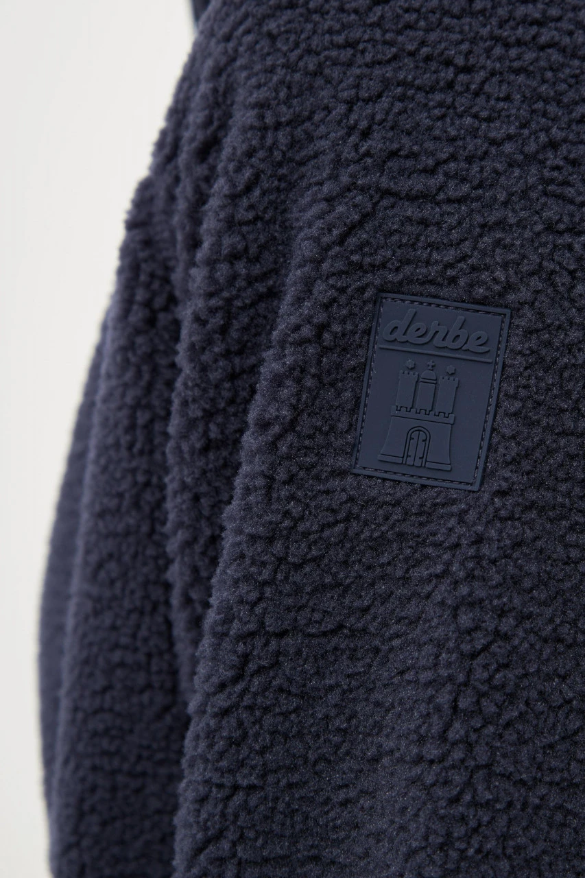 Derbe Kuschelby Navy Damen Fleecejacke Dunkelblau 7 Derbe Kuschelby Navy Damen Fleecejacke Dunkelblau - Image 5