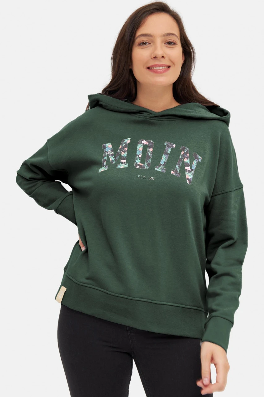 Derbe Flamoin Damen Pullover Hoodie Kombu Green Dunkelgrün Moin 4 Derbe Flamoin Damen Pullover Hoodie Kombu Green Dunkelgrün Moin - Image 2