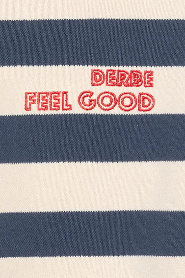 Derbe Feel Good Striped Damen Langarmshirt Dunkelblau Beige Gestreift 8 Derbe Feel Good Striped Damen Langarmshirt Dunkelblau Beige Gestreift - Image 6