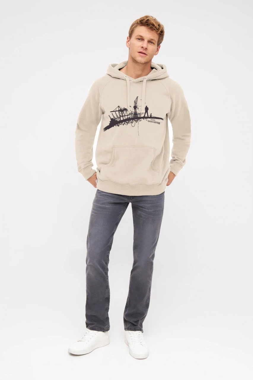 Derbe Hafenschiffer Herren Hoodie Beige Semolina 6 Derbe Hafenschiffer Herren Hoodie Beige Semolina - Image 4