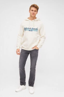 Derbe Landungsbrücken Herren Hoodie Off White Weiß -Kleider Verkauf 14411 3 1280x1280