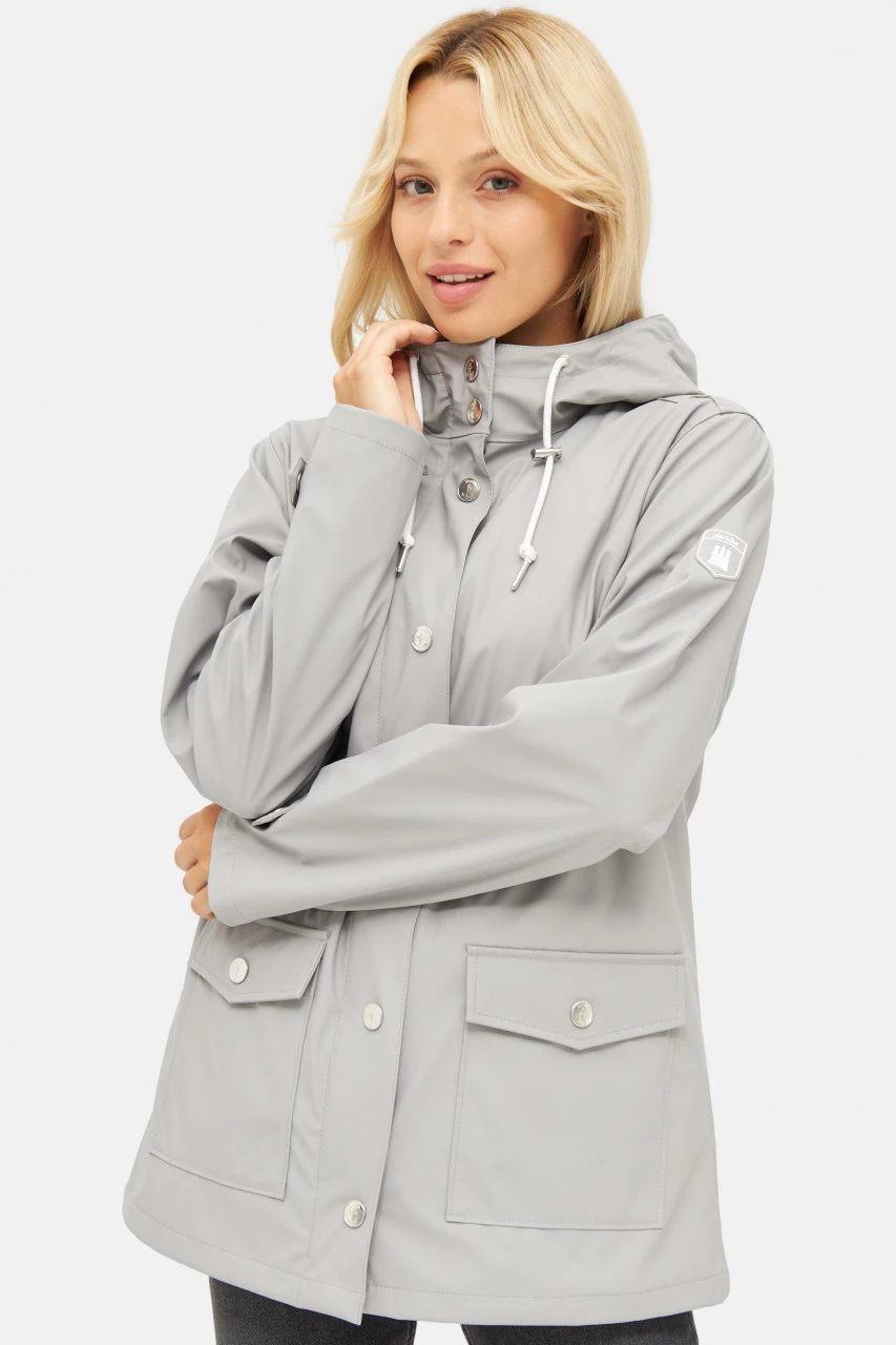 Derbe Pensby Fisher Paloma Damen Regenjacke Grau 4 Derbe Pensby Fisher Paloma Damen Regenjacke Grau - Image 2