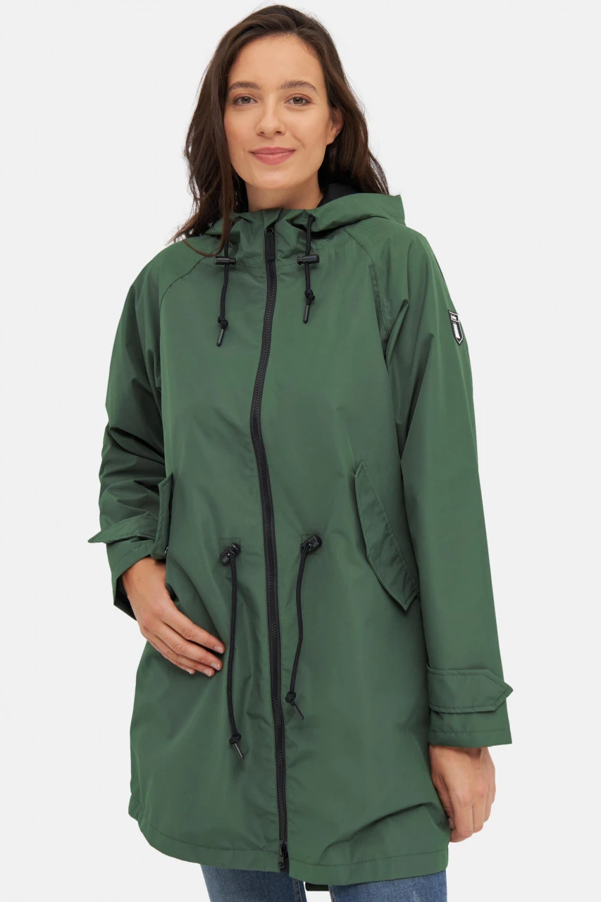 Derbe Ripby Kombu Green Damen Regenparka Grün Nachhaltig 4 Derbe Ripby Kombu Green Damen Regenparka Grün Nachhaltig - Image 2