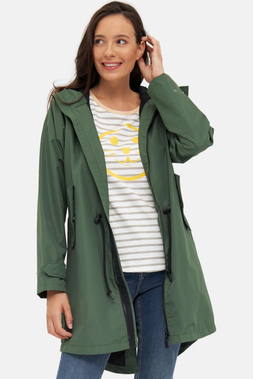 Derbe Ripby Kombu Green Damen Regenparka Grün Nachhaltig 5 Derbe Ripby Kombu Green Damen Regenparka Grün Nachhaltig - Image 3