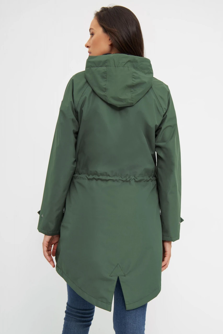 Derbe Ripby Kombu Green Damen Regenparka Grün Nachhaltig 6 Derbe Ripby Kombu Green Damen Regenparka Grün Nachhaltig - Image 4