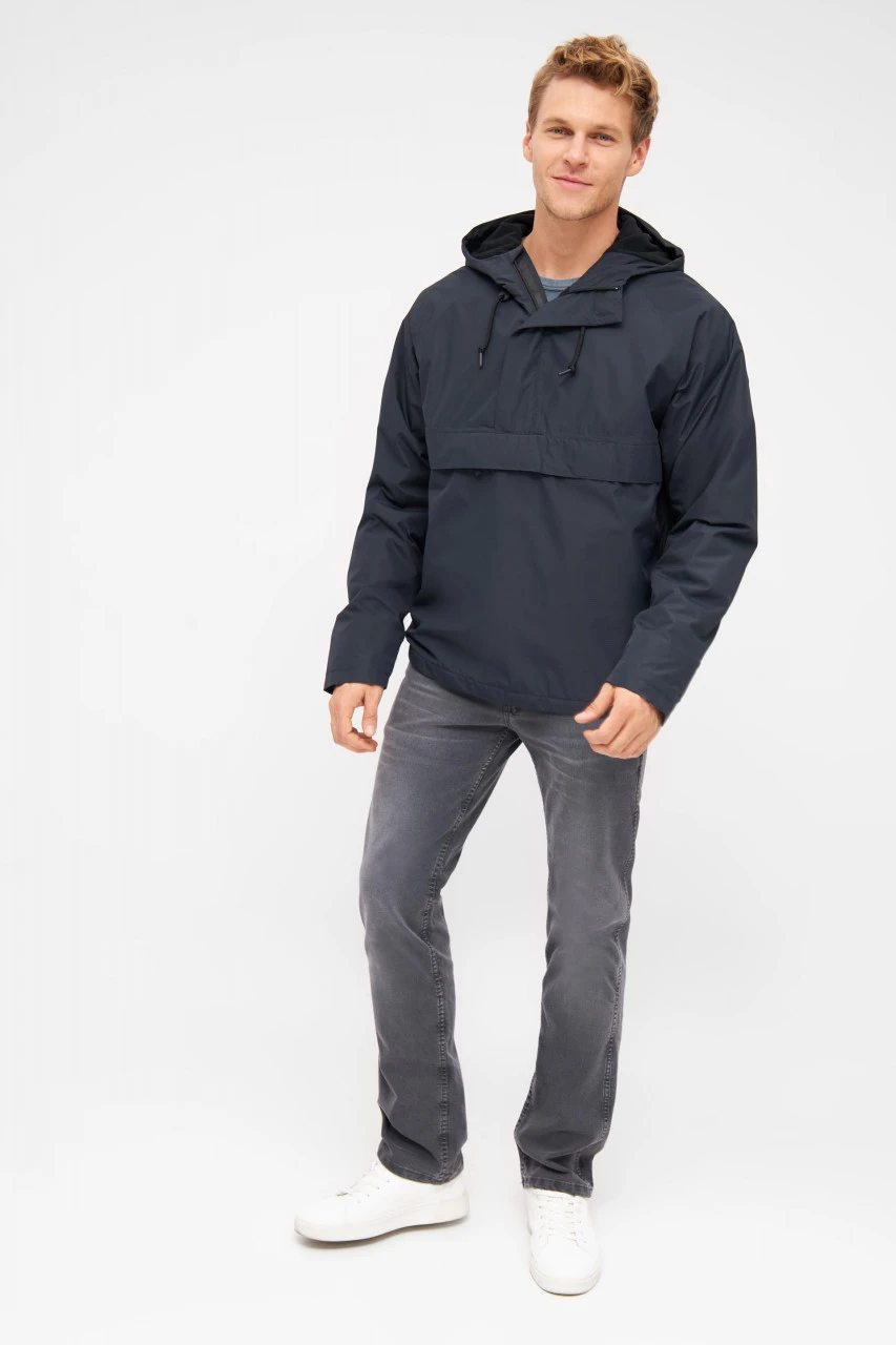 Derbe Overripby Navy Herren Schlupfjacke Dunkelblau 6 Derbe Overripby Navy Herren Schlupfjacke Dunkelblau - Image 4