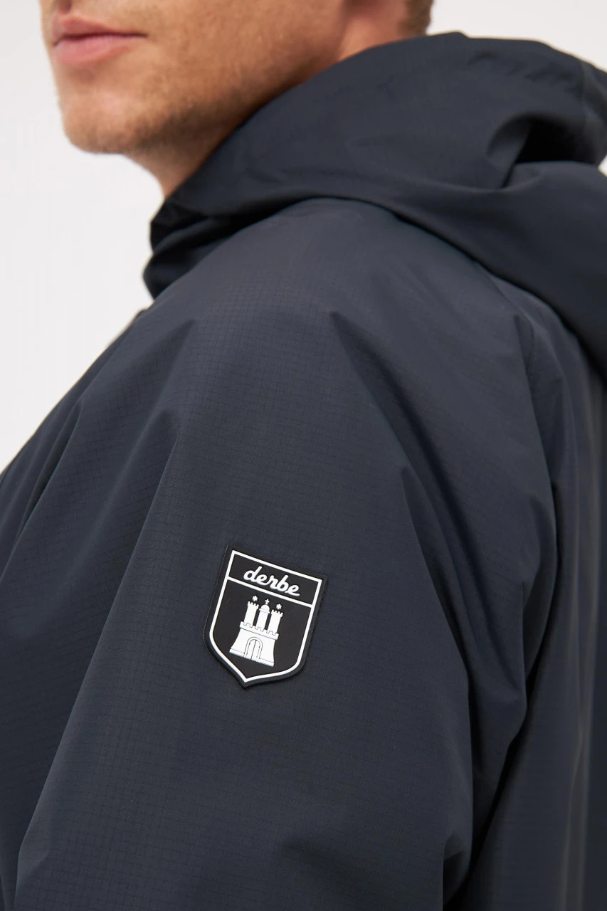Derbe Overripby Navy Herren Schlupfjacke Dunkelblau 7 Derbe Overripby Navy Herren Schlupfjacke Dunkelblau - Image 5