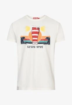 Derbe LEUCHTBIER - T-Shirt Print - Off White