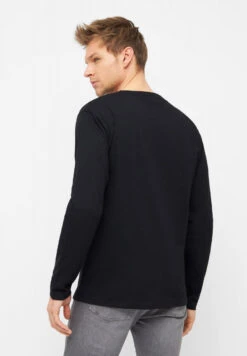 Derbe Kippes Herren Langarmshirt Schwarz -Kleider Verkauf M 04 LSFL Basic 20Kippes 20black 20090 020 1280x1280