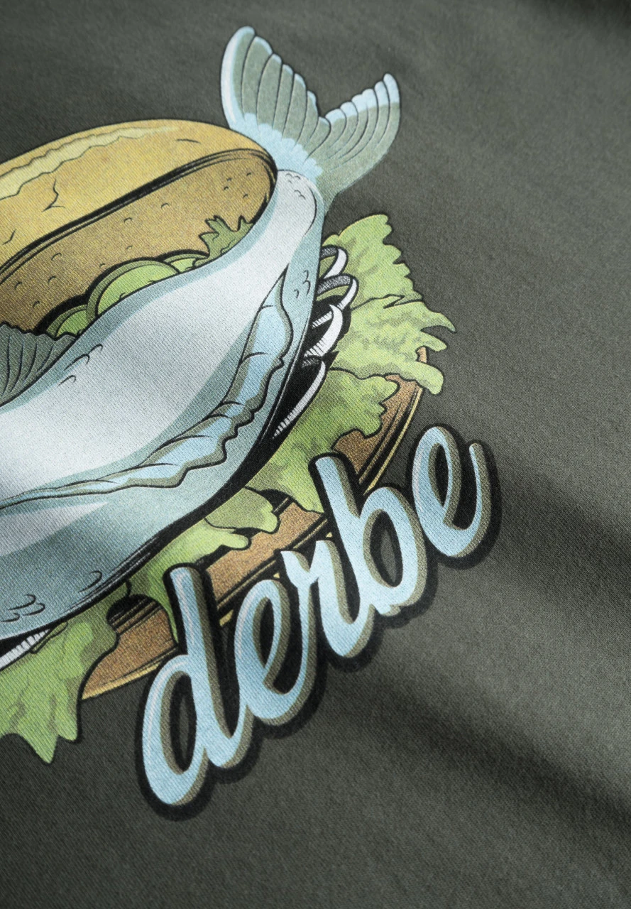 Derbe Fishking Herren T-Shirt Grün Oliv 4 Derbe Fishking Herren T-Shirt Grün Oliv - Image 2