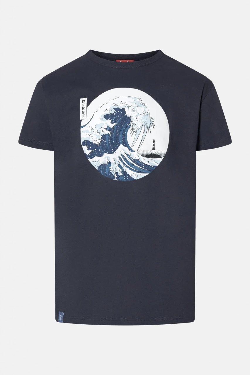 Derbe Wellenross Herren T-Shirt Schwarz 3 Derbe Wellenross Herren T-Shirt Schwarz