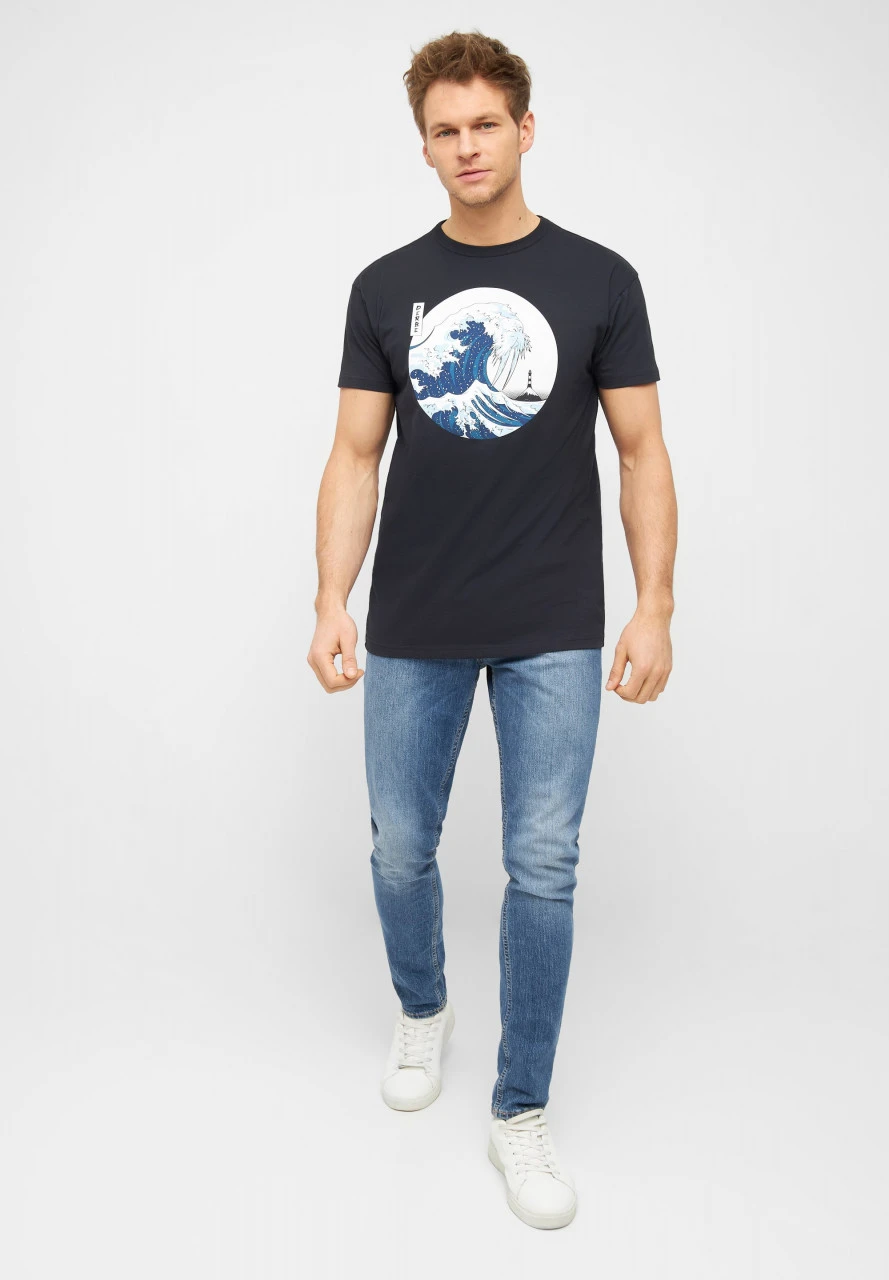 Derbe Wellenross Herren T-Shirt Schwarz 5 Derbe Wellenross Herren T-Shirt Schwarz - Image 3