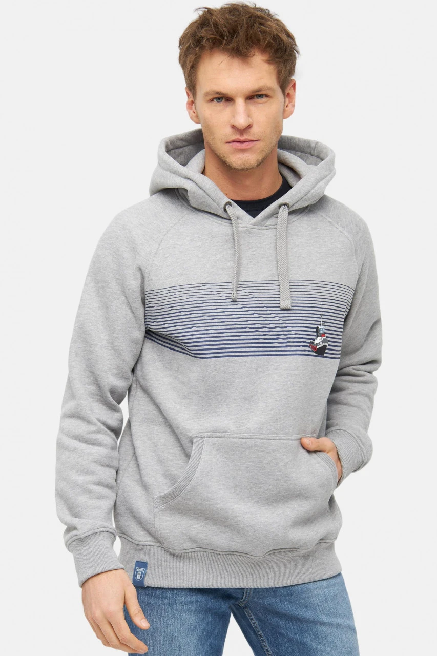 Derbe Schlepperkink Herren Hoodie Grau 4 Derbe Schlepperkink Herren Hoodie Grau - Image 2