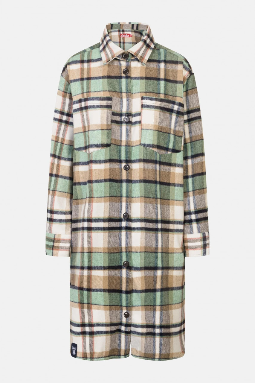 Derbe Checkholm Damen Hemd Bluse Grün Beige Karo 3 Derbe Checkholm Damen Hemd Bluse Grün Beige Karo