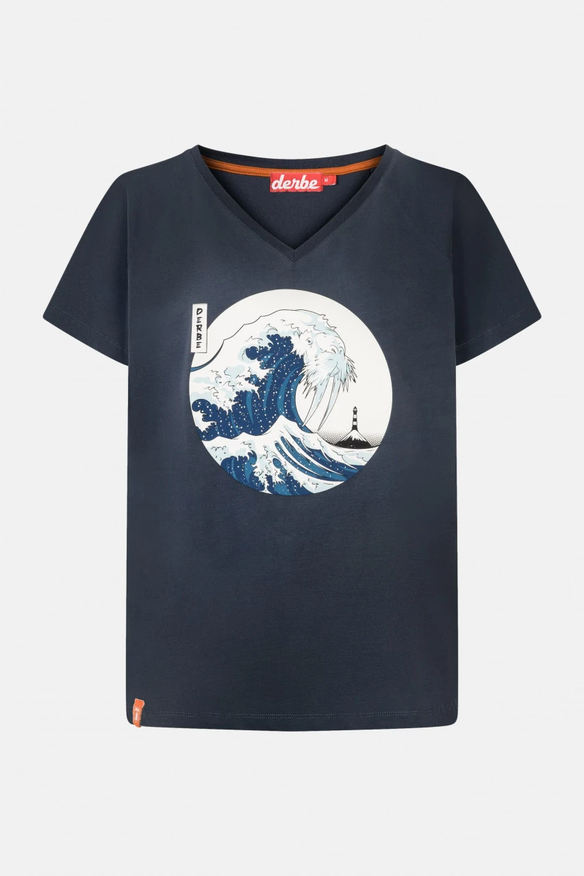 Derbe Wellenross Damen T-Shirt Dunkelblau 3 Derbe Wellenross Damen T-Shirt Dunkelblau