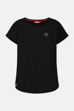 Derbe Robbenschnute Damen T-Shirt Schwarz