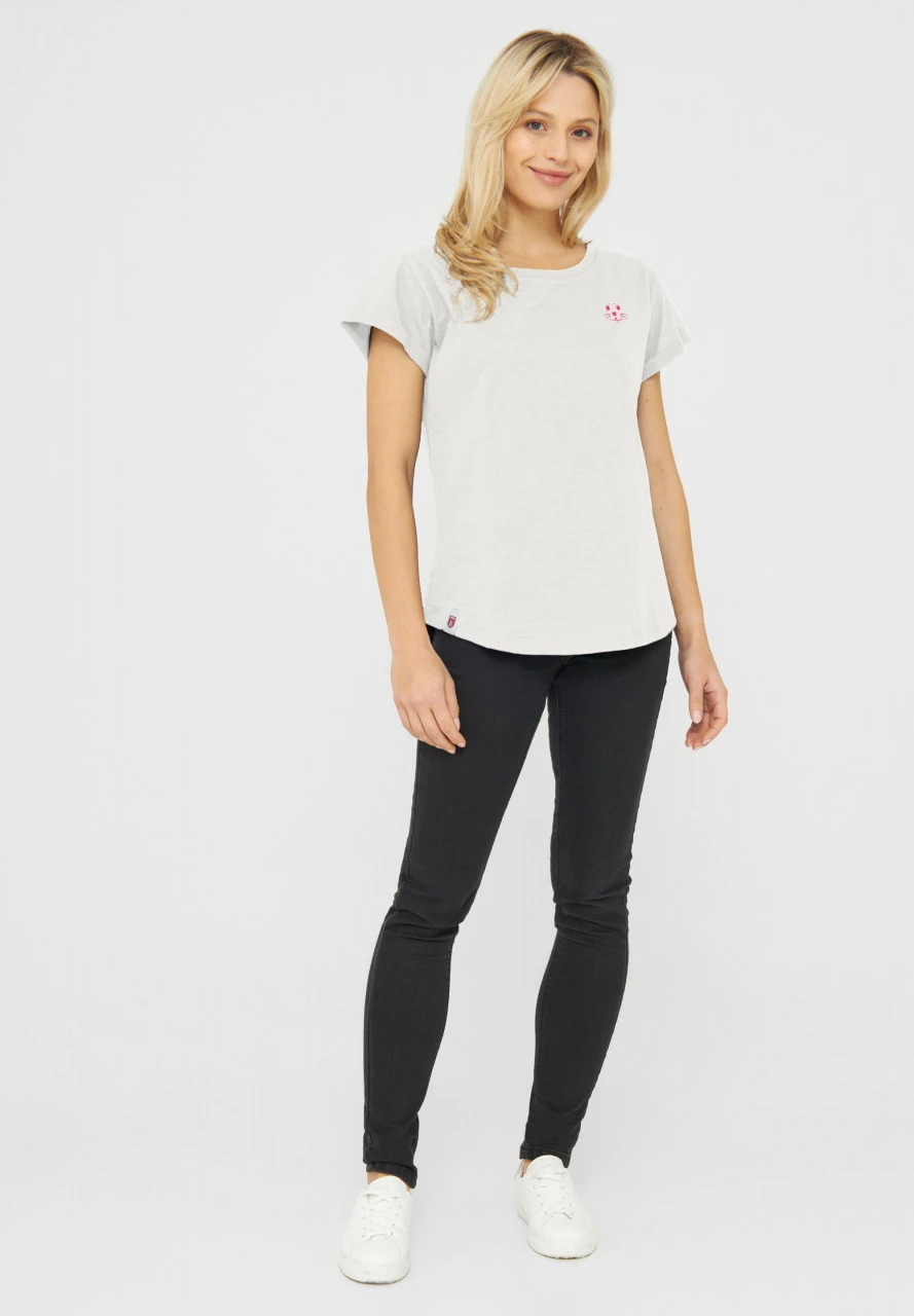 Derbe Robbenschnute Damen T-Shirt Weiß 7 Derbe Robbenschnute Damen T-Shirt Weiß - Image 5