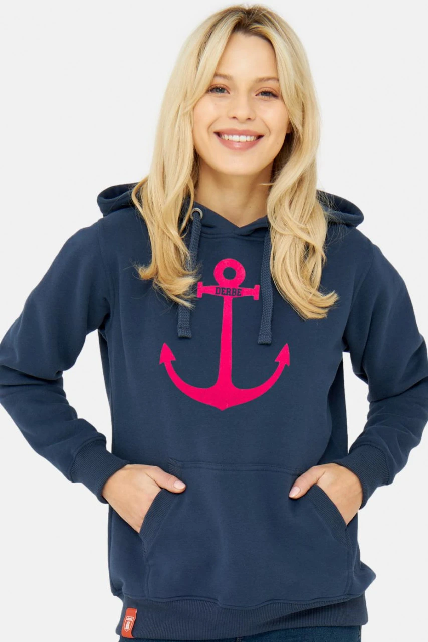 Derbe Anker Damen Hoodie Dunkelblau 4 Derbe Anker Damen Hoodie Dunkelblau - Image 2