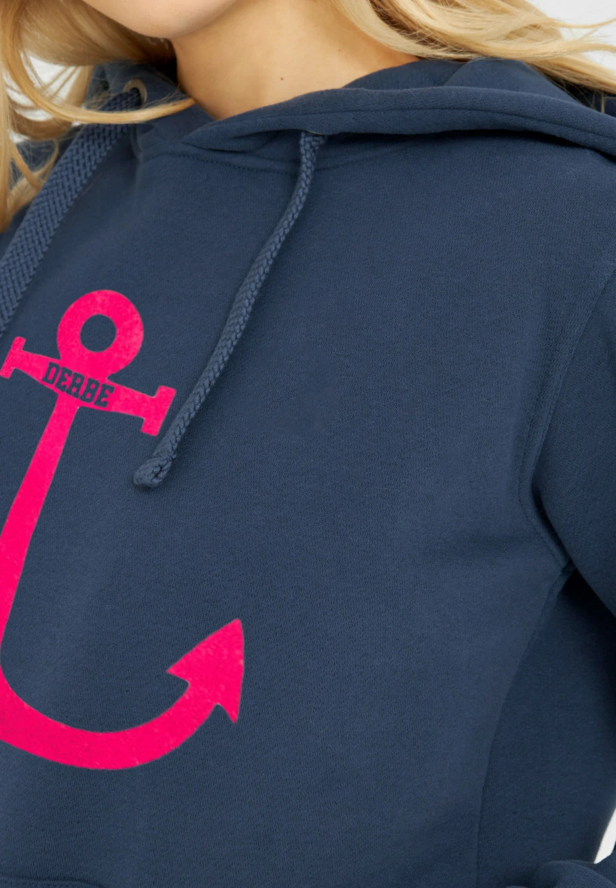 Derbe Anker Damen Hoodie Dunkelblau 7 Derbe Anker Damen Hoodie Dunkelblau - Image 5