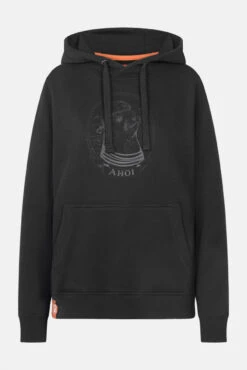 Derbe Matrosenrobbe Damen Hoodie Schwarz