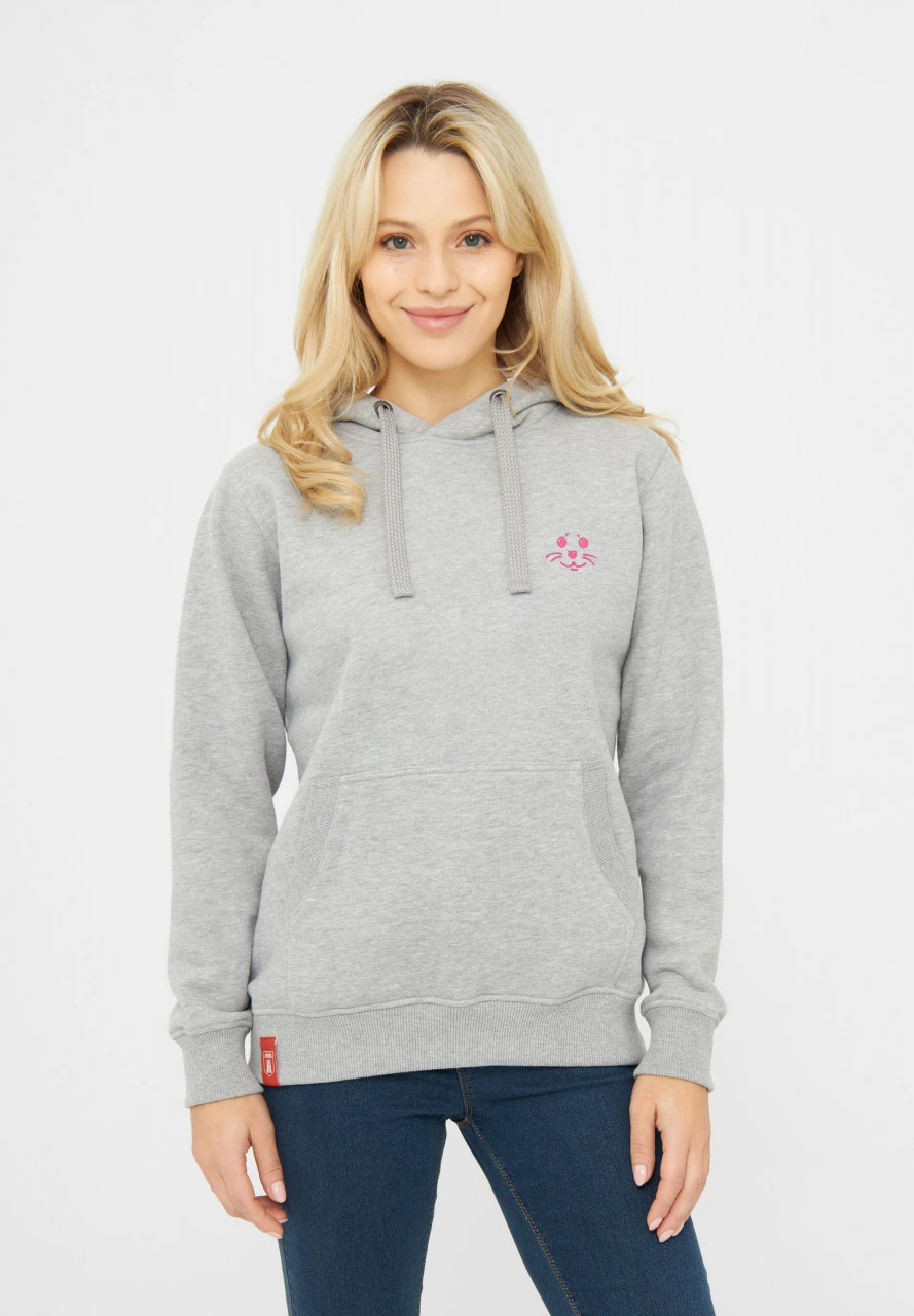 Derbe Robbenschnute Damen Hoodie Grau 5 Derbe Robbenschnute Damen Hoodie Grau - Image 3