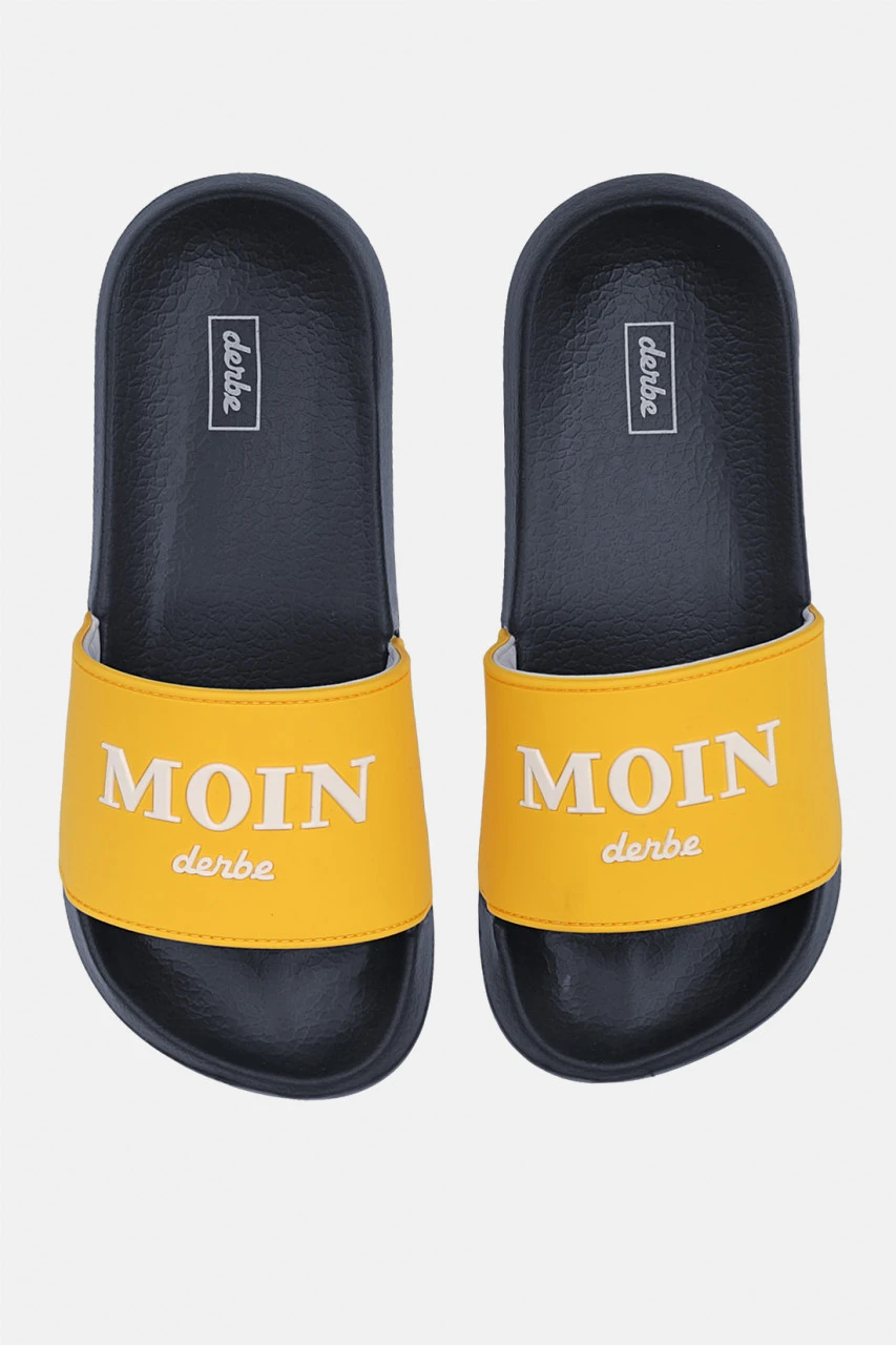 Derbe Buddellette Moin Schlappen Latschen Freesia Marine Gelb Blau 3 Derbe Buddellette Moin Schlappen Latschen Freesia Marine Gelb Blau