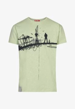 Derbe HAFENSCHIFFER - T-Shirt Print - Laurel Green