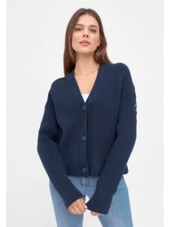 Derbe Cardigan In Dunkelblau