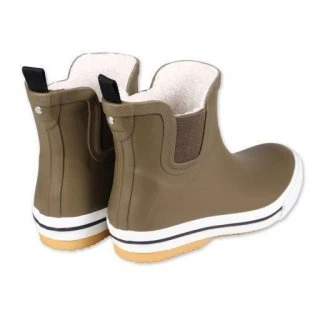 Derbe Damen-Gummistiefel Wattpuuschen Pelz Ockerbraun 4 Derbe Damen-Gummistiefel Wattpuuschen Pelz Ockerbraun - Image 2