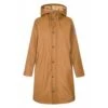 Derbe Damen Regenjacke Gefüttert Wittholm Ockerbraun -Kleider Verkauf derbe damen regenjacke gefuettert wittholm ockerbraun
