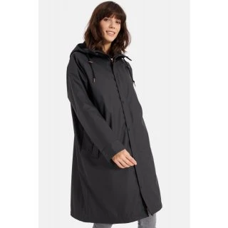 Derbe Damen Regenjacke Gefüttert Wittholm Schwarz 4 Derbe Damen Regenjacke Gefüttert Wittholm Schwarz - Image 2