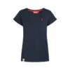 Derbe Damen T-Shirt Basic Kippes Dunkelblau