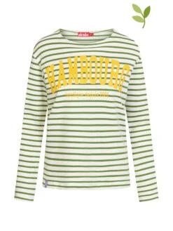 Derbe Longsleeve In Weiß/ Grün