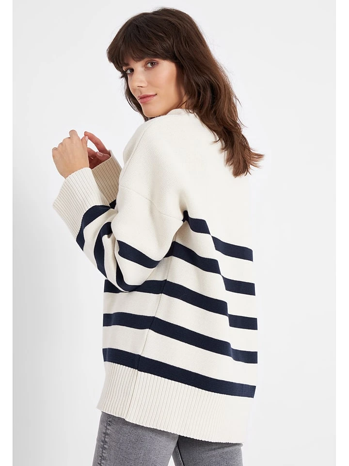 Derbe Pullover In Weiß/ Dunkelblau 5 Derbe Pullover In Weiß/ Dunkelblau - Image 3