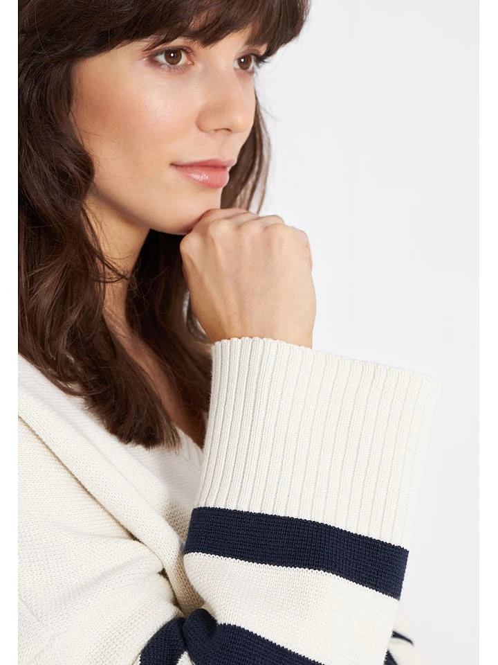 Derbe Pullover In Weiß/ Dunkelblau 8 Derbe Pullover In Weiß/ Dunkelblau - Image 6