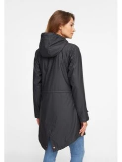Derbe Regenjacke In Schwarz -Kleider Verkauf derbe regenjacke in schwarz 2