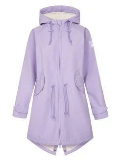 Derbe Regenmantel In Flieder