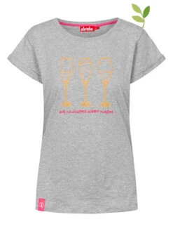 Derbe Shirt "Die Kluge" In Grau