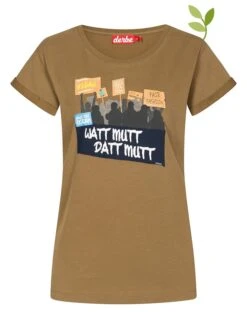 Derbe Shirt "Watt Mutt" In Hellbraun