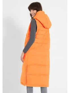 Derbe Steppweste In Orange -Kleider Verkauf derbe steppweste in orange 3