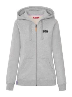 Derbe Sweatjacke In Grau