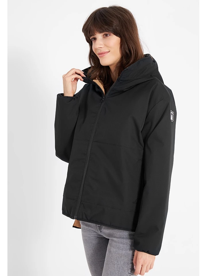 Derbe Übergangsjacke In Schwarz 4 Derbe Übergangsjacke In Schwarz - Image 2